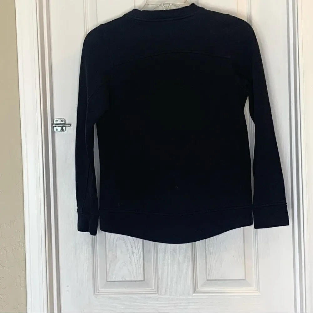 Lululemon Be True Crew Sweatshirt Black Size 4